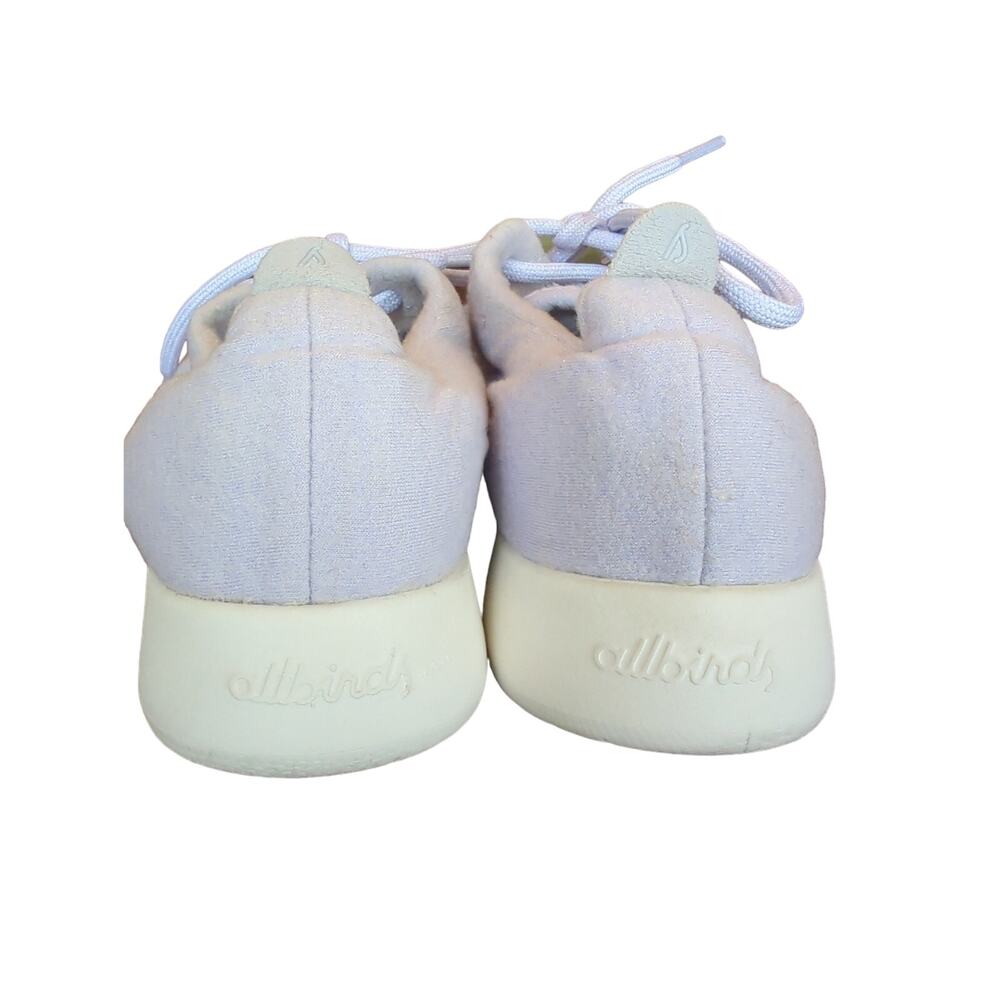 Allbirds Wool Runners Light Blue Lace Up Sneakers Womenβs 8 - Picture 4 of 10